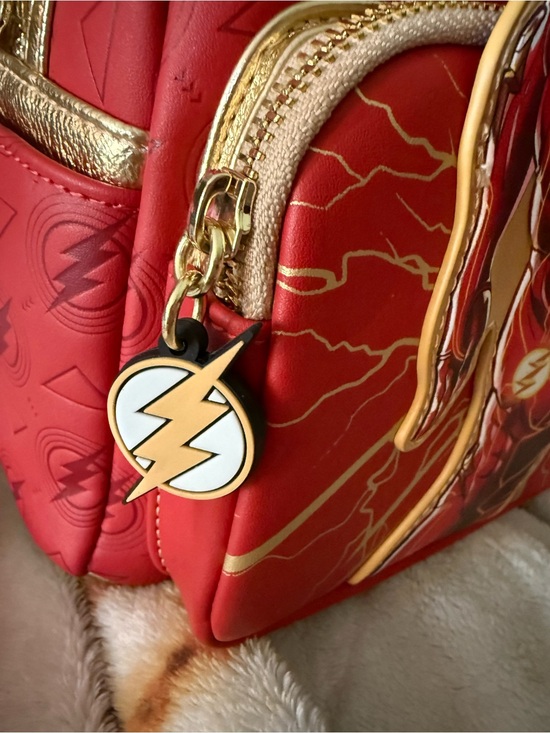 Loungefly Red and Gold DC Flash Mini Backpack main image 6